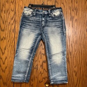 Rock Revival Barbara Easy Crop Jeans Size 31